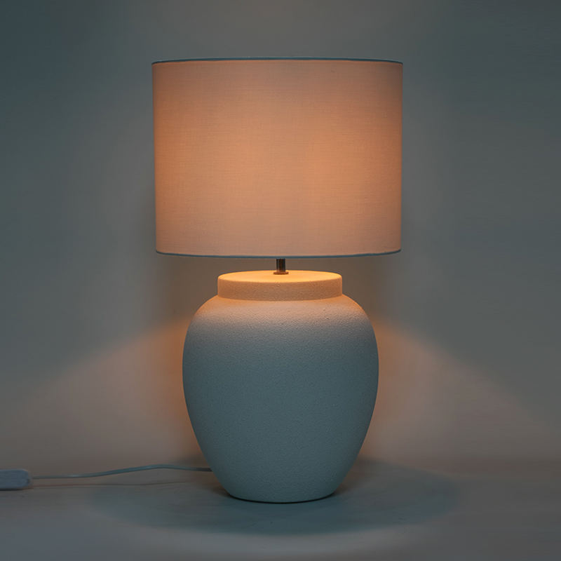 Stíl na Síne garbh seomra suí ceirmeach óstán lampa tábla maisiúil