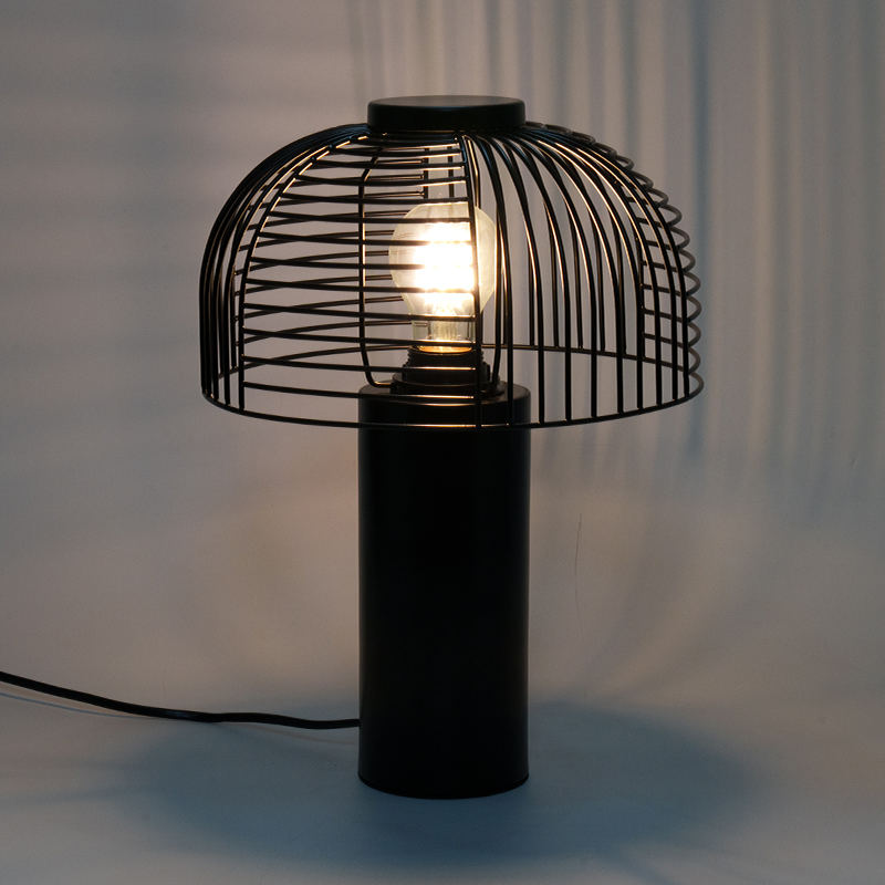 Cage Éan Dubh Lampa Tábla Iarainn Iarainn