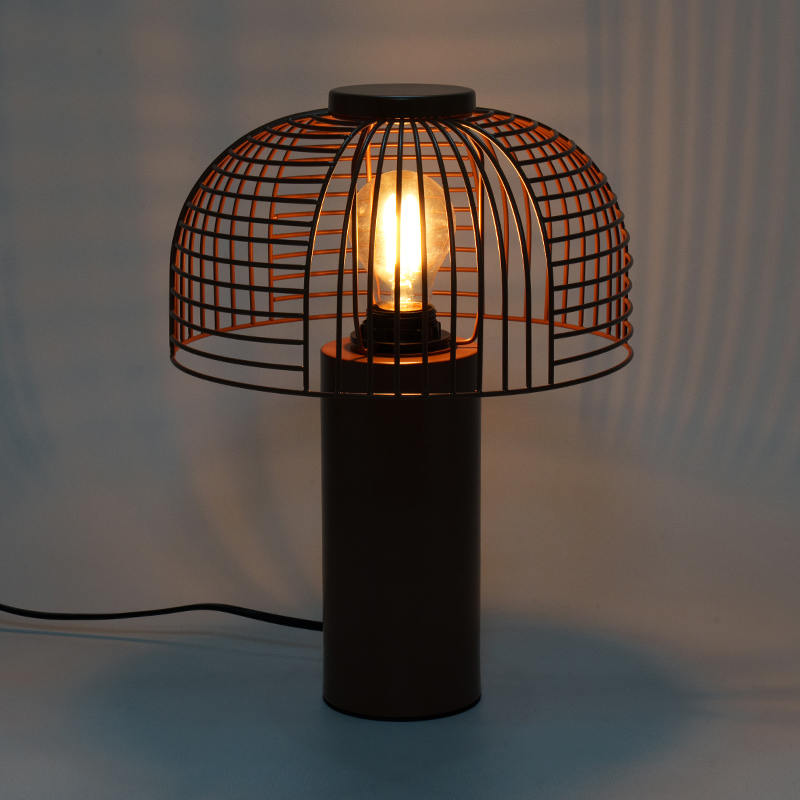 Cage Éan Dubh Lampa Tábla Iarainn Iarainn
