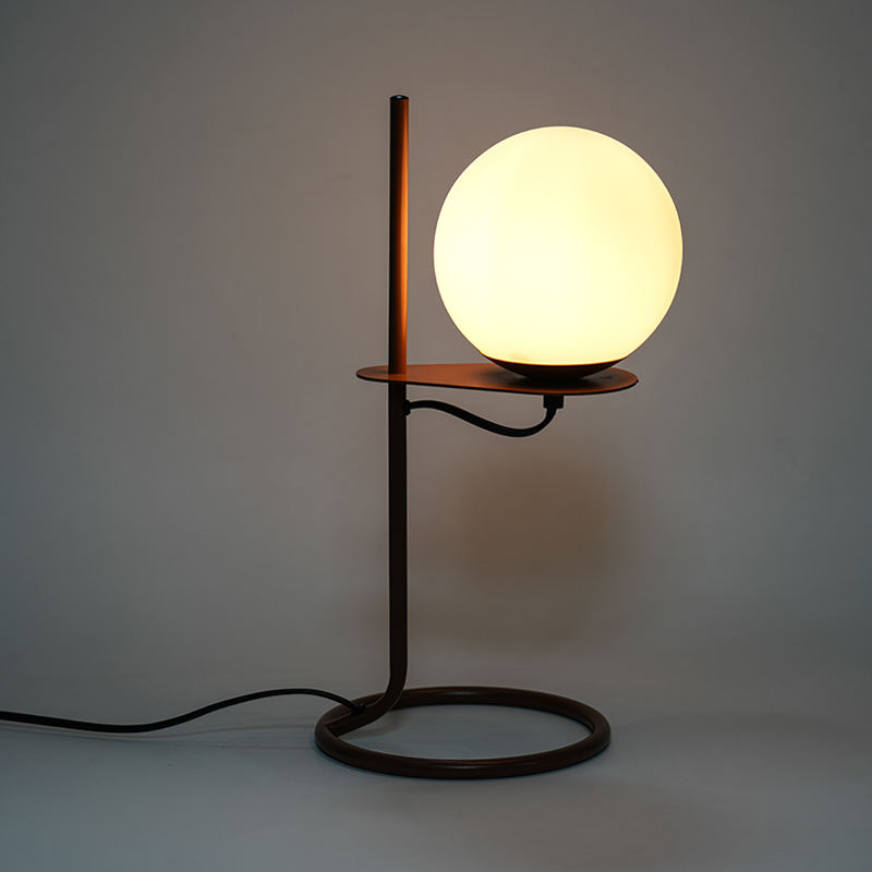 Lampa boird liathróid ghloine shimplí