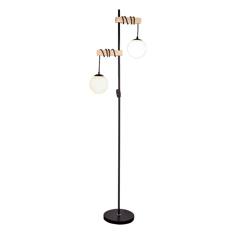Lampa urláir cábla liathróid dúbailte
